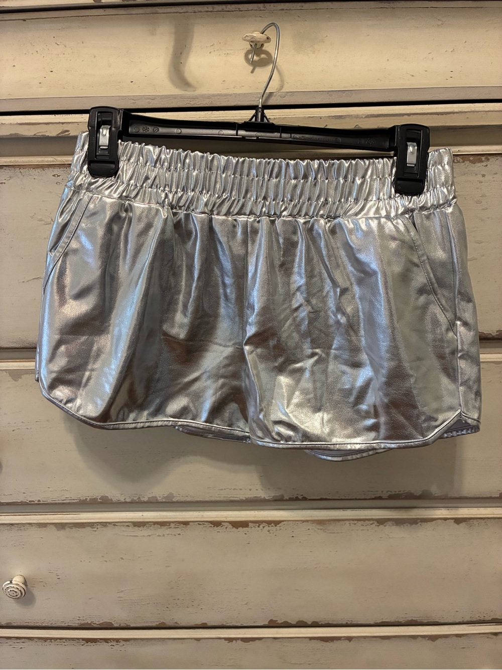 PUMPKINO Silver Metallic Kids Short